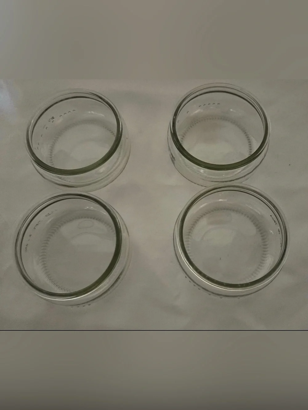 Clear Glasses For Dessert, Yogurt, Pudding . Set Of 8
